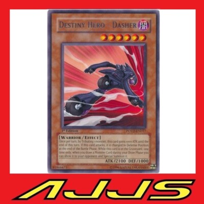 YuGiOh - Destiny Hero - Dasher POTD-EN017 - Rare - 1st Edition NM/M-image