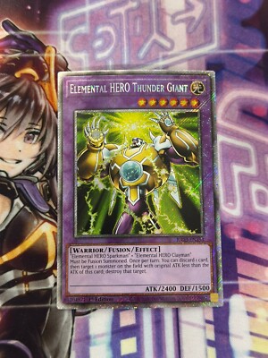 Yugioh Elemental Hero Thunder Giant Platinum Secret Rare RA03-image