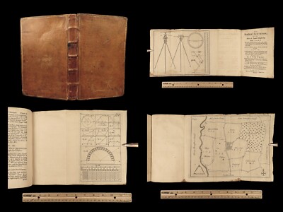 1760 Practical Surveyor Land Survey Geometry Illustrated Perspective Wyld Maps-image