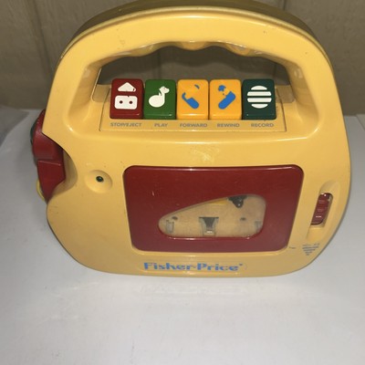 Vintage 1992 Fisher Price Cassette Tape Player / Recorder Tested Works READ-image