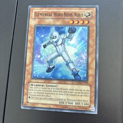 Elemental Hero Neos Alius TAEV-EN018, 1st Ed  Super Rare LP - YUGIOH-image