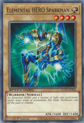 Yugioh! Elemental HERO Sparkman - SGX1-ENA04 - Common - 1st Edition Near Mint, E-image