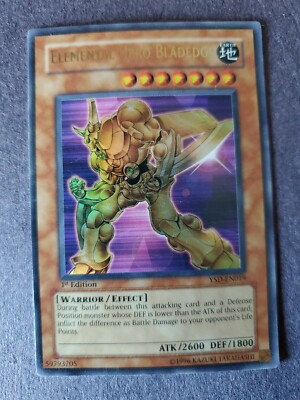  Yu-Gi-Oh ELEMENTAL HERO BLADEDGE YSD-EN019 1st Edition Ultra Rare - VF/NMT-image
