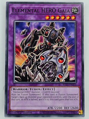 ㊙️ Yu Gi Oh - BLC1-EN154 Elemental Hero Gaia- Common/Short Run-image