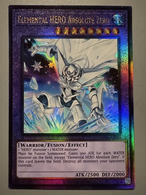 YUGIOH ELEMENTAL HERO ABSOLUTE ZERO ASIA ENGLISH CR06-AE099 ULTIMATE RARE-image