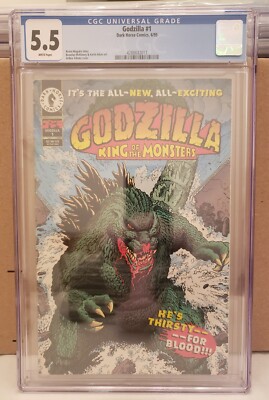 Godzilla King of the Monsters #1 ~ DARK HORSE 1995 ~ Art Adams cover 5.5 GCG-image