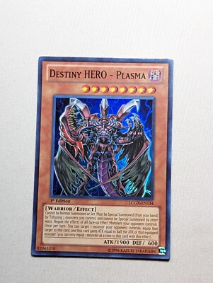 Destiny HERO Plasma LCGX-EN134 Super Rare 1st Edition YuGiOh-image