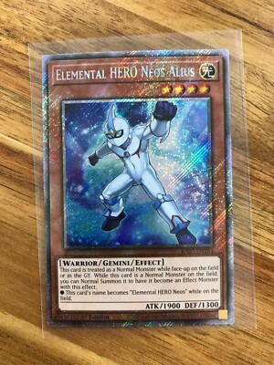 Yu-Gi-Oh! Elemental HERO Neos Alius #RA03-EN184 Platinum Secret Rare 1st Ed (NM)-image