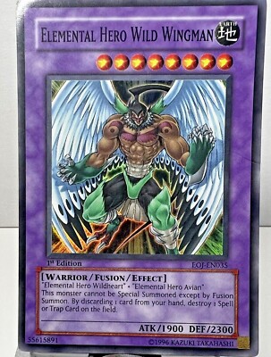 Elemental Hero Wild Wingman MP Ultimate 1st Ed EOJ-EN035 Yu-Gi-Oh Card-image
