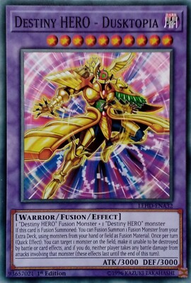 LEHD-ENA32 DESTINY HERO - DUSKTOPIA COMMON 1ST EDITION YuGiOh CARD-image