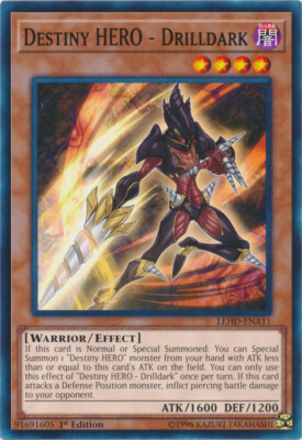 Destiny HERO - Drilldark - LEHD-ENA11 - Common - 1st Edition x3 - Near Mint-image
