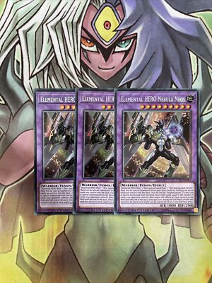 CT15-EN001 x3 Elemental HERO Nebula Neos Secret Rare Excellent Condition Yugioh-image