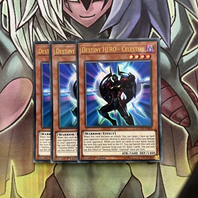 DUOV-EN069 x3 Destiny HERO - Celestial Ultra Rare Excellent Condition Yugioh-image