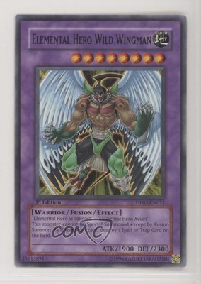 Elemental HERO Wild Wingman 1st Ed. YuGiOh Jaden Yuki 2 Duelist Pack 2007 0b3-image