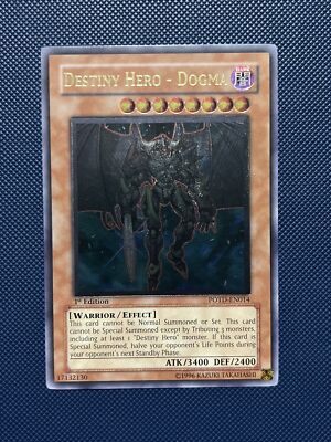 Yugioh - Destiny Hero - Dogma POTD-EN014 Ultimate Rare 1st Edition VLP almost NM-image