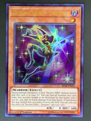 Destiny HERO Dreamer BLLR-EN024 Ultra Rare  1st Edition-image