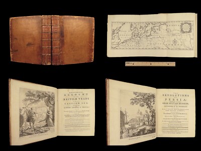 1762 Hanway PERSIA Iran VOYAGES Afghan Revolutions Ottoman Mughal Wars 2v MAPS-image