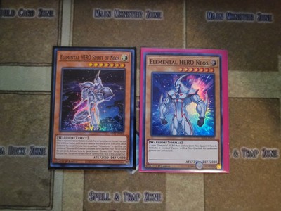 YUGIOH ELEMENTAL HERO NEOS SHVA + ELEMENTAL HERO SPIRIT OF NEOS POTE SUPER NM-image