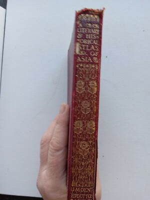 A Literary & Historical Atlas of Asia 1912 Leather by J. G. Bartholomew-image