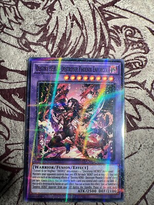 Destiny Hero Phoenix Waifu YuGiOh HOLO Foil Rare Goddess Story Doujin Card - NM-image
