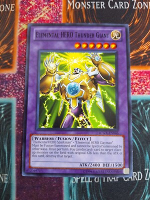 Yu-Gi-Oh! Elemental HERO Thunder Giant LCGX-EN046 Common Unlimited Near Mint-image