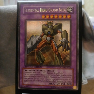 Yu-Gi-Oh! TCG Elemental Hero Grand Neos CT04-EN001 Secret Rare Limited LP-image