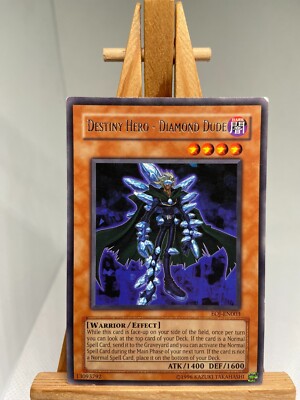 Destiny Hero - Diamond Dude - Rare EOJ-EN003 - MP - YuGiOh-image