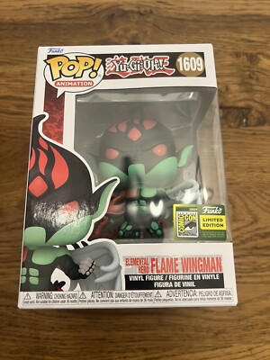 2024 SDCC Funko Pop Yu-Gi-Oh Elemental Hero Flame Wingman Official Sticker-image