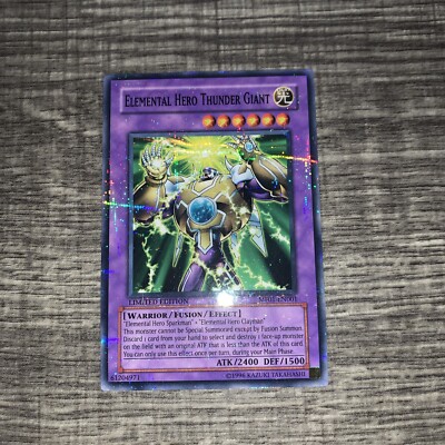 Elemental Hero Thunder Giant MF01-EN001 Parallel Rare 1st Edition YuGiOh-image