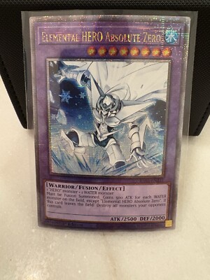 Yugioh Ra03 NM Elemental HERO Absolute Zero Quarter Century Secret Rare EN231-image