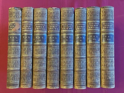 1848 History of the Decline and Fall of The Roman Empire Gibbon 8 Vols w Maps-image