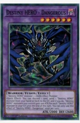 Yu-Gi-Oh! Destiny HERO - Dangerous - COTD-EN096 - Common - 1st Edition M/NM X1-image