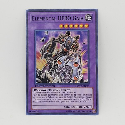 CT08-EN011 Elemental HERO Gaia Super Rare LTD Edition YuGiOh Card-image