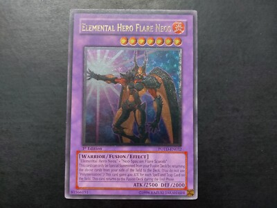 Yugioh - Elemental Hero Flare Neos POTD-EN032 Ultimate Rare 1st Edition-image