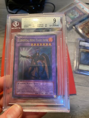 YU-GI-OH! elemental hero flare neos ultimate 1st BGS 9-image