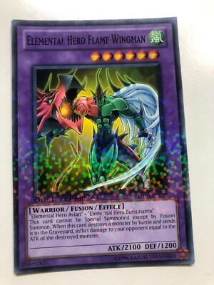 USA Seller Yugioh Elemental Hero Flame Wingman - DT03-EN035 Duel Terminal - NM-image