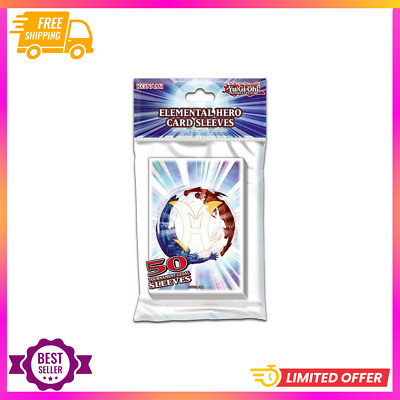 Yu-Gi-Oh! Elemental Hero Card Sleeves (50-Pack) - Konami Card Sleeves-image