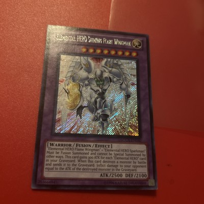 Elemental Hero Shining Flare Wingman LCGX-EN050! Secret Rare NM!-image