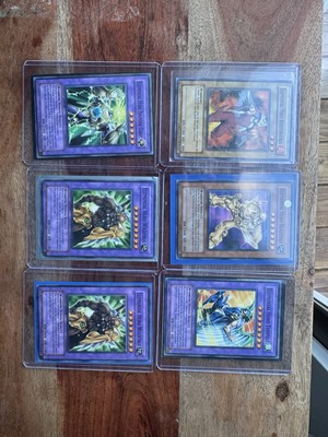 Yugioh Elemental Hero Mattel Figure Promo Cards Vintage Glossy Lot (burst,blade)-image