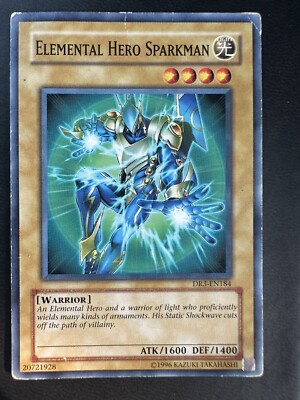 Yugioh Elemental Hero Sparkman DR3-EN184 Unlimited Common-image