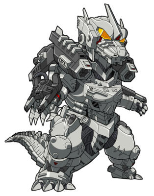 Mechagodzilla sticker godzilla skate cell laptop bumper vinyl decal-image