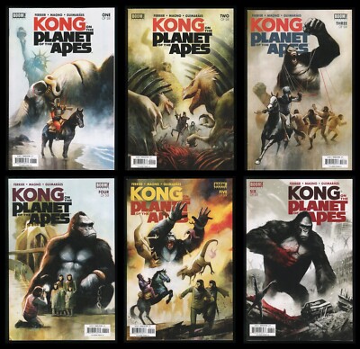 Kong on the Planet of the Apes Comic Set 1-2-3-4-5-6 Lot Cover A Mike Huddleston-image