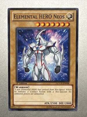 1x YuGiOh Elemental Hero Neos LCGX-EN008 1st Edition Common Mint/Near Mint-image