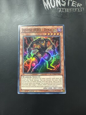 YUGIOH DESTINY HERO DYNATAG SUPER RARE DESO-EN002 1ST EDITION -image