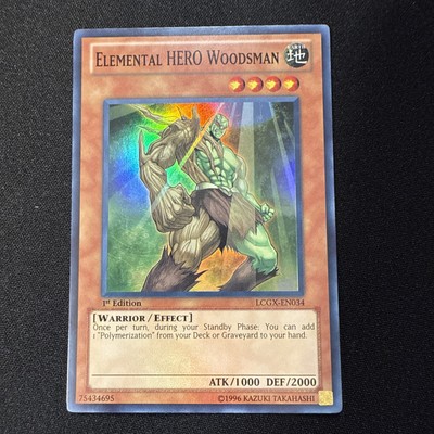 Elemental HERO Woodsman LCGX-EN034 Yu-Gi-Oh Legendary Collection 2-1st...-image