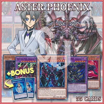 ASTER PHOENIX STARTER DECK 55+ | Destiny HERO Plasma Dasher Dragoon Dogma YuGiOh-image