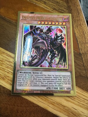 Destiny HERO - Plasma MGED-EN007 1st Edition Gold Rare VLP + BONUS-image