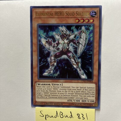 Elemental HERO Solid Soldier Ultra Rare CT15-EN003 (Lightly Played Limited Ed)-image