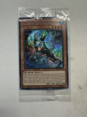 Yugioh LDS3-EN103 Elemental Hero Liquid Soldier Secret Rare Sealed-image