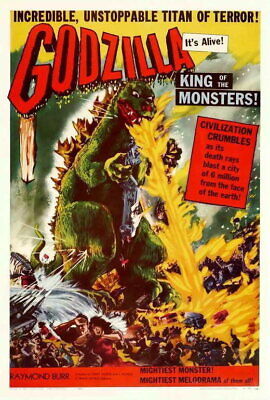 71692 Godzilla, King of the Monsters Raymond Burr Wall 16x12 POSTER Print-image